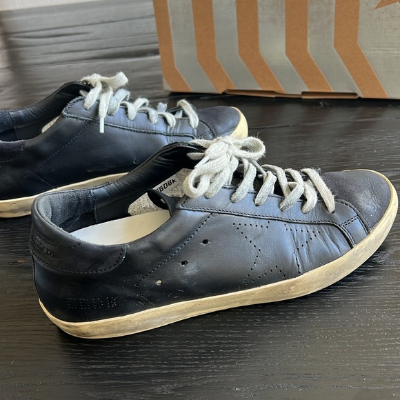 Golden Goose sneakers superstar low top black leather 38 - Picture 4 of 10
